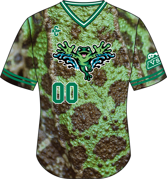 Fun V-Neck Flying Frogs Game Jersey